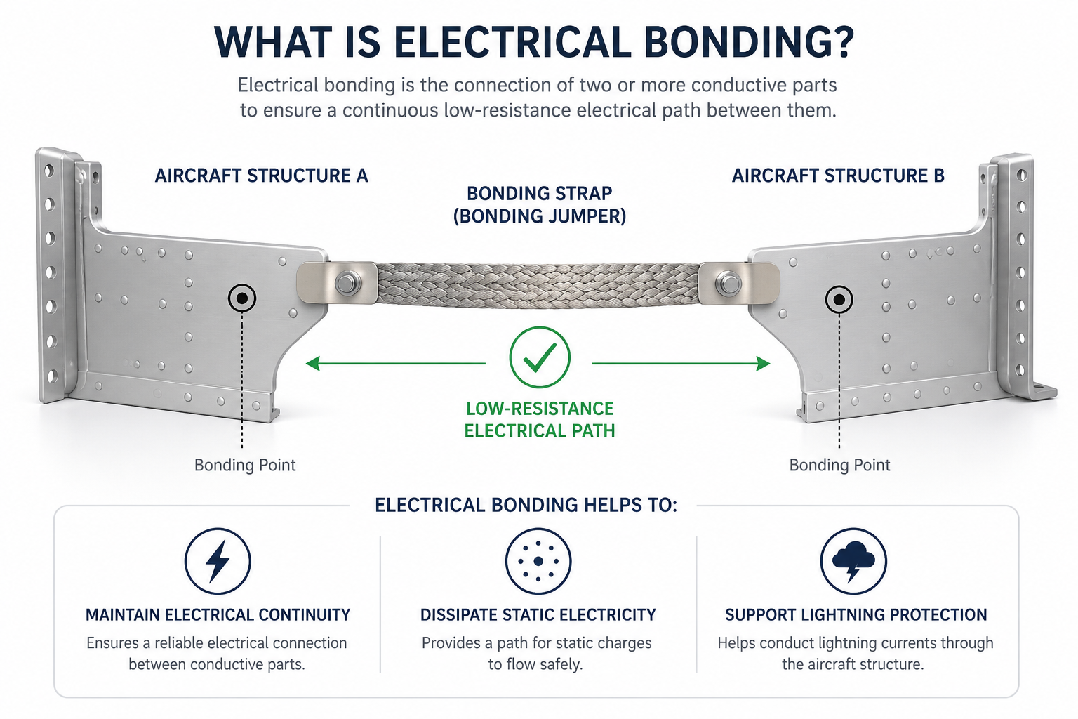Illustration of what is electrical bonding
